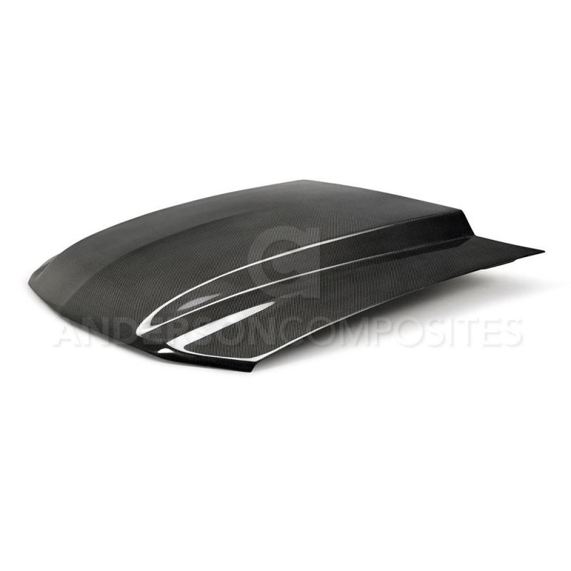 Anderson Composites 10-12 Ford Mustang Type-CJ 3in Carbon Fiber Cowl Hood -  Shop now at Performance Car Parts
