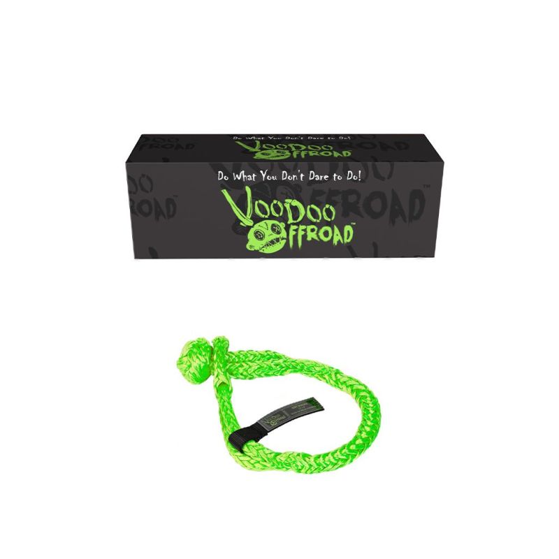 Voodoo Offroad 2.0 Santeria Series 1/2in x 8in Winch Soft Shackle - Green -  Shop now at Performance Car Parts