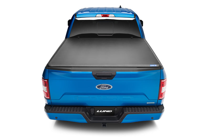 Lund 99-17 Ford F-250 Super Duty Styleside (8ft. Bed) Hard Fold Tonneau Cover - Black -  Shop now at Performance Car Parts