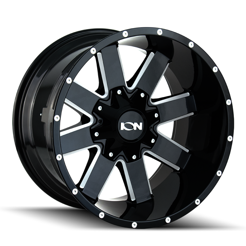 ION Type 141 20x10 / 5x127 BP / -19mm Offset / 87mm Hub Gloss Black Milled Wheel -  Shop now at Performance Car Parts