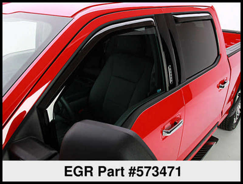 EGR 15+ Ford F150 Super Cab In-Channel Window Visors - Set of 4 (573471) -  Shop now at Performance Car Parts