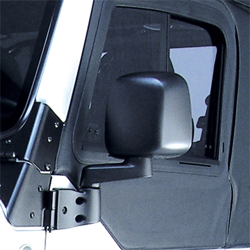 Omix Door Mirror Black Left- 87-06 Jeep Wrangler -  Shop now at Performance Car Parts