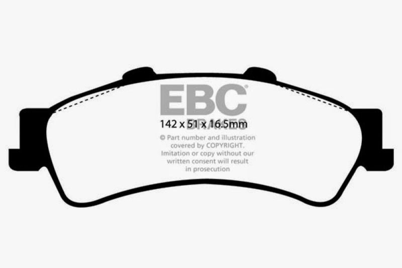 EBC 03-05 Chevrolet Astro Van 2WD Greenstuff Rear Brake Pads -  Shop now at Performance Car Parts