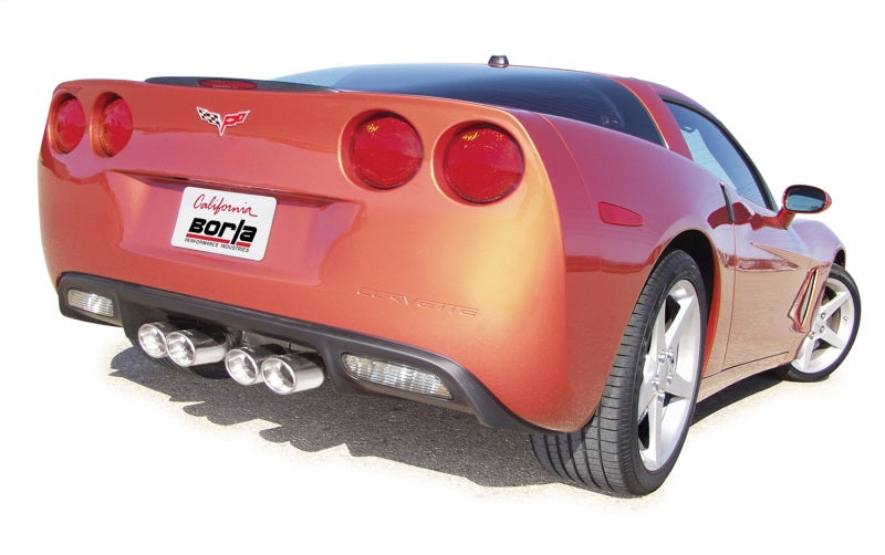 Borla 05-08 Corvette Coupe/Conv 6.0L/6.2L 8cyl AT/MT 6spd S-Type II SS Exhaust (rear section only) - Performance Car Parts