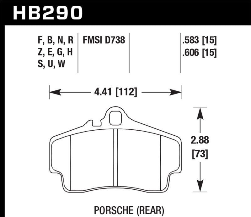 Hawk 98-10 Porsche 911 / 06-12 Porsche Cayman S Blue 9012 Race Rear Brake Pads -  Shop now at Performance Car Parts