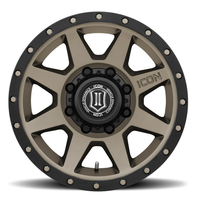 ICON Rebound 17x8.5 8x170 6mm Offset 5in BS 125mm Bore Titanium Wheel -  Shop now at Performance Car Parts