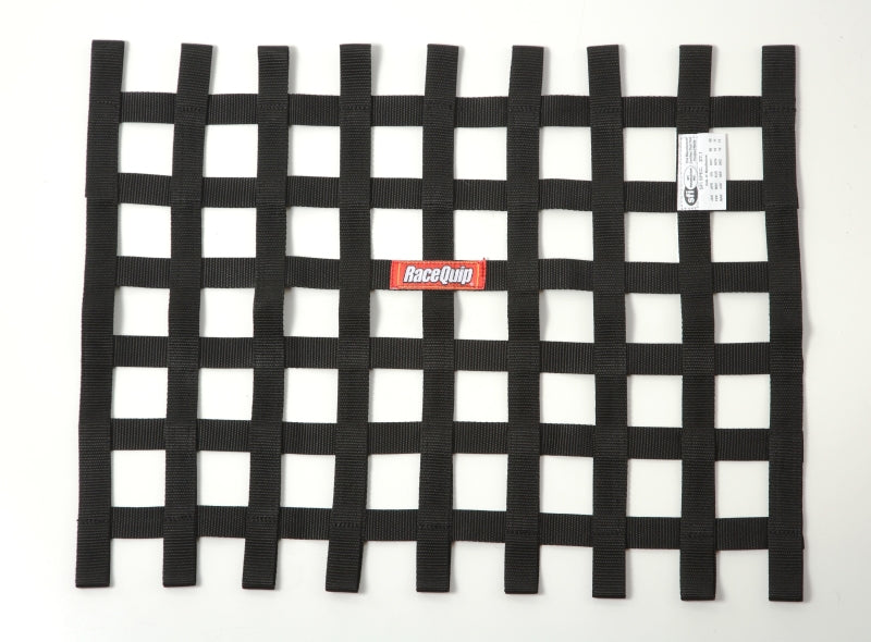 RaceQuip Black 18in H x 24W SFI Ribbon Window Net -  Shop now at Performance Car Parts