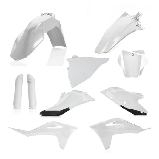 Acerbis 21-23 GasGas MC125/250F/450F/ EX300/250F/350F/450F Full Plastic Kit - White/Black