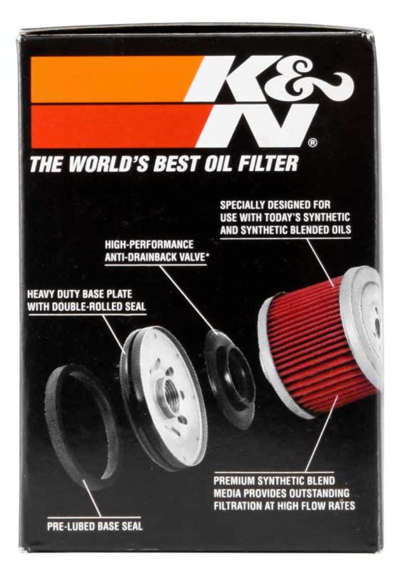 K&N 01-12 Yamaha FJR 1300/1300A/1300AE/1300AS 2.688in OD x 3.813in H Oil Filter -  Shop now at Performance Car Parts