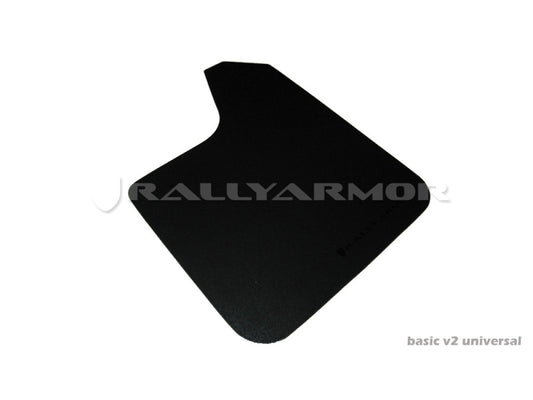 Rally Armor Universal Fit (No Hardware) Basic Black Mud Flap w/ Black Logo -  Shop now at Performance Car Parts