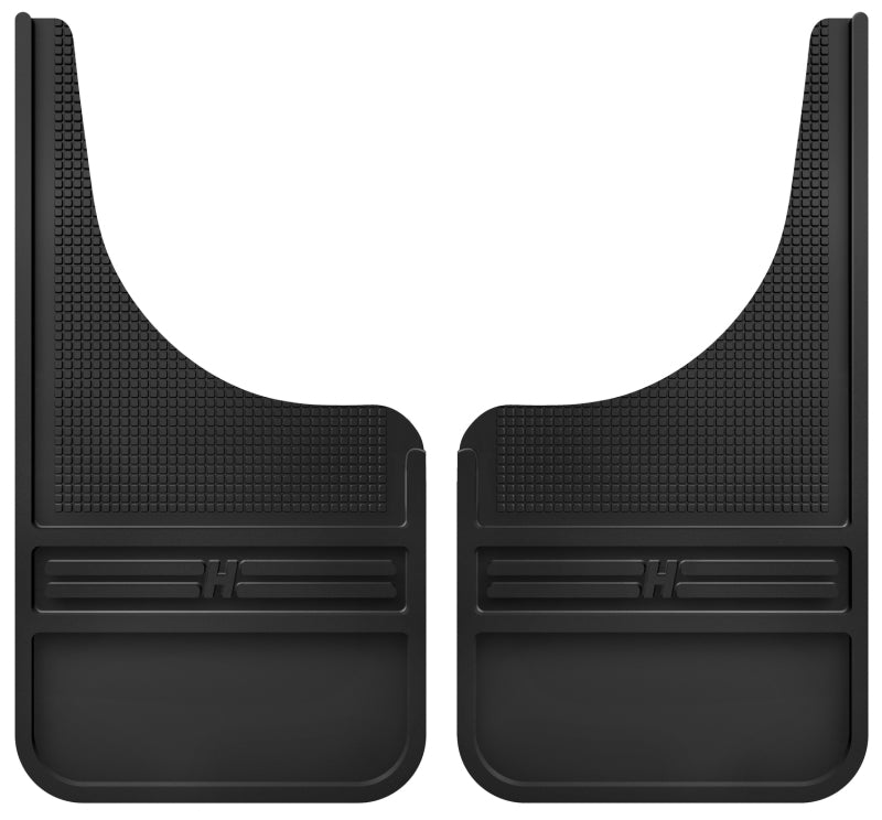 Husky Liners Universal 12in Wide Black Rubber Front Mud Flaps w/o Weight -  Shop now at Performance Car Parts