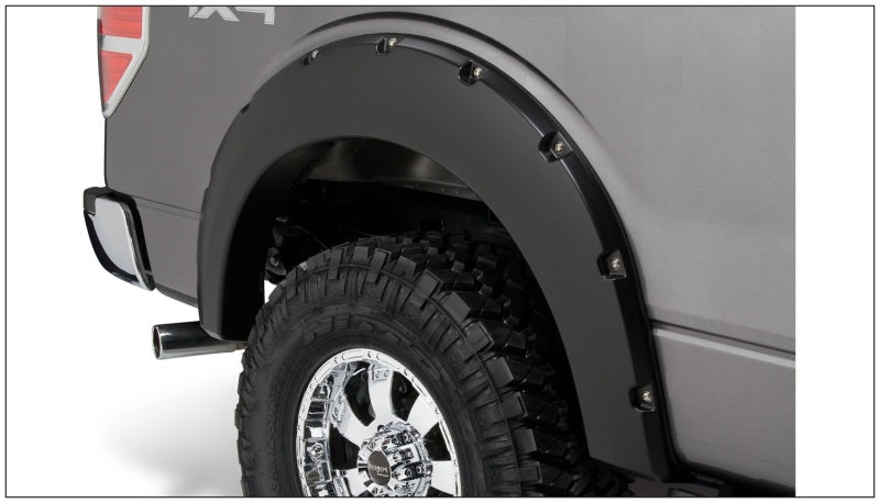 Bushwacker 09-14 Ford F-150 Styleside Pocket Style Flares 4pc 67.0/78.8/97.4in Bed - Black -  Shop now at Performance Car Parts