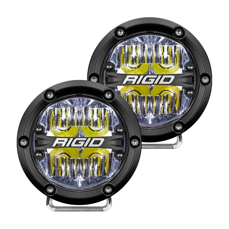 Rigid Industries 360-Series 4in LED Off-Road Drive Beam - White Backlight (Pair) -  Shop now at Performance Car Parts