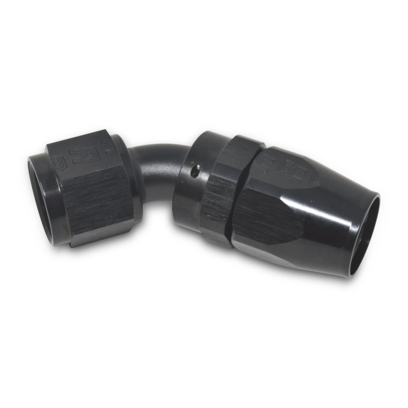 Russell Performance -10 AN Black 45 Degree Full Flow Hose End -  Shop now at Performance Car Parts