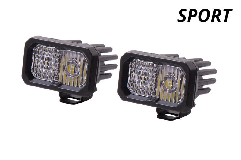 Diode Dynamics Stage Series 2 In LED Pod Sport - White Flood Standard ABL (Pair) -  Shop now at Performance Car Parts