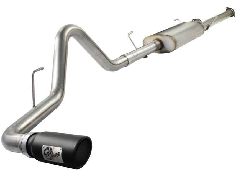 aFe MACHForce XP Exhausts Cat-Back SS-409 EXH CB Toyota Tundra 10-11 V8-5.7L 145.7 WB (blk tip) -  Shop now at Performance Car Parts