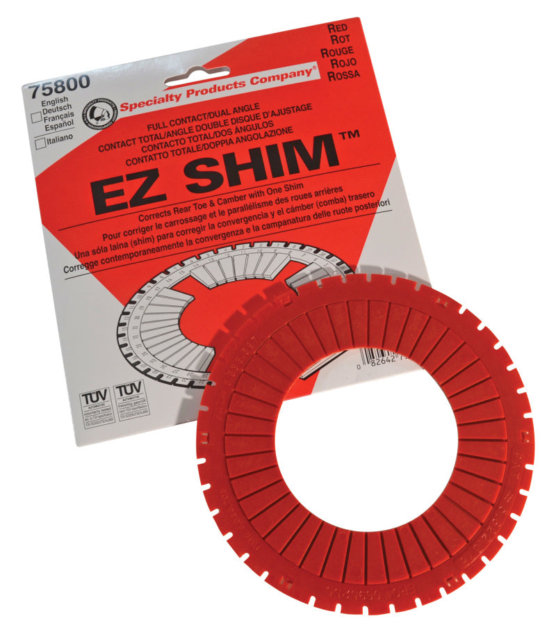 SPC Performance EZ Shim Dual Angle Camber/Toe Shim (Red) -  Shop now at Performance Car Parts