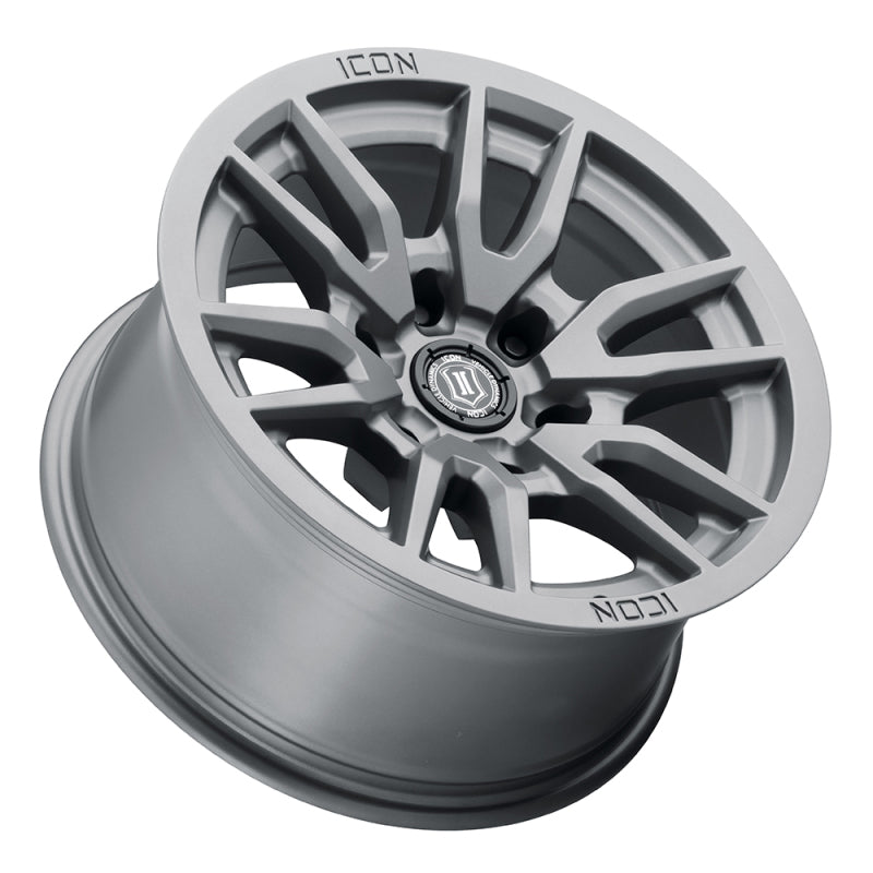 ICON Vector 6 17x8.5 6x5.5 0mm Offset 4.75in BS 106.1mm Bore Titanium Wheel -  Shop now at Performance Car Parts
