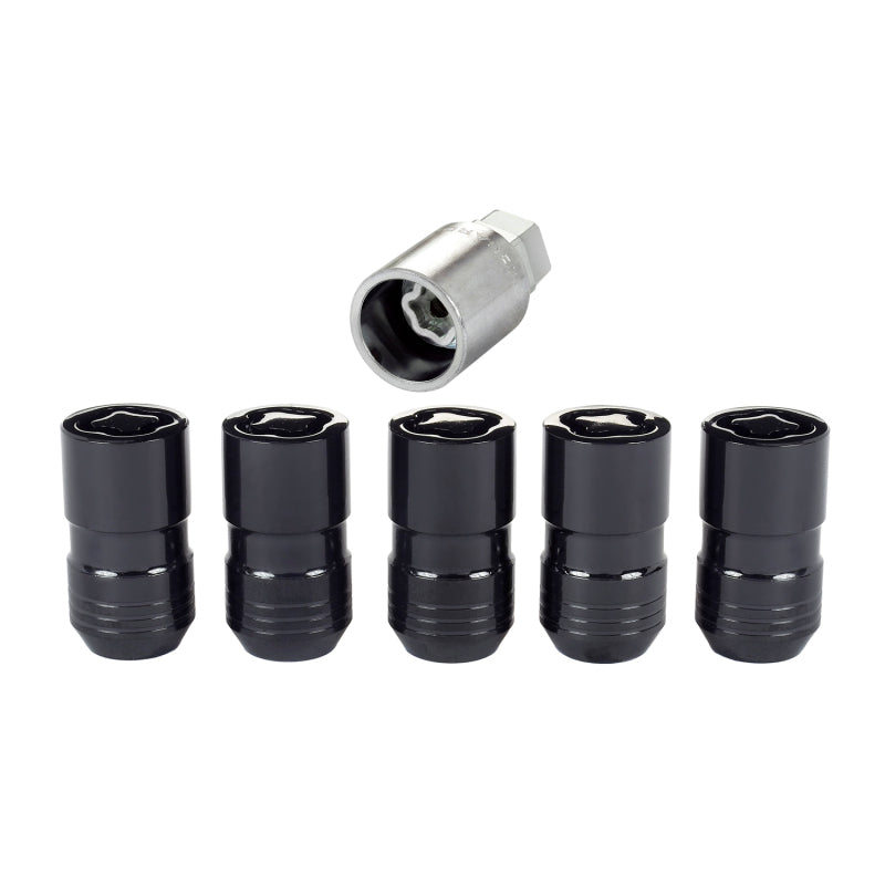 McGard Wheel Lock Nut Set - 5pk. (Cone Seat) M14X1.5 / 22mm Hex / 1.639in OAL - Black -  Shop now at Performance Car Parts