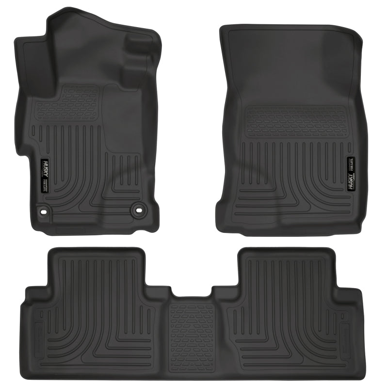 Husky Liners 2014 Honda Civic Sedan WeatherBeater Black Front & 2nd Seat Floor Liners -  Shop now at Performance Car Parts