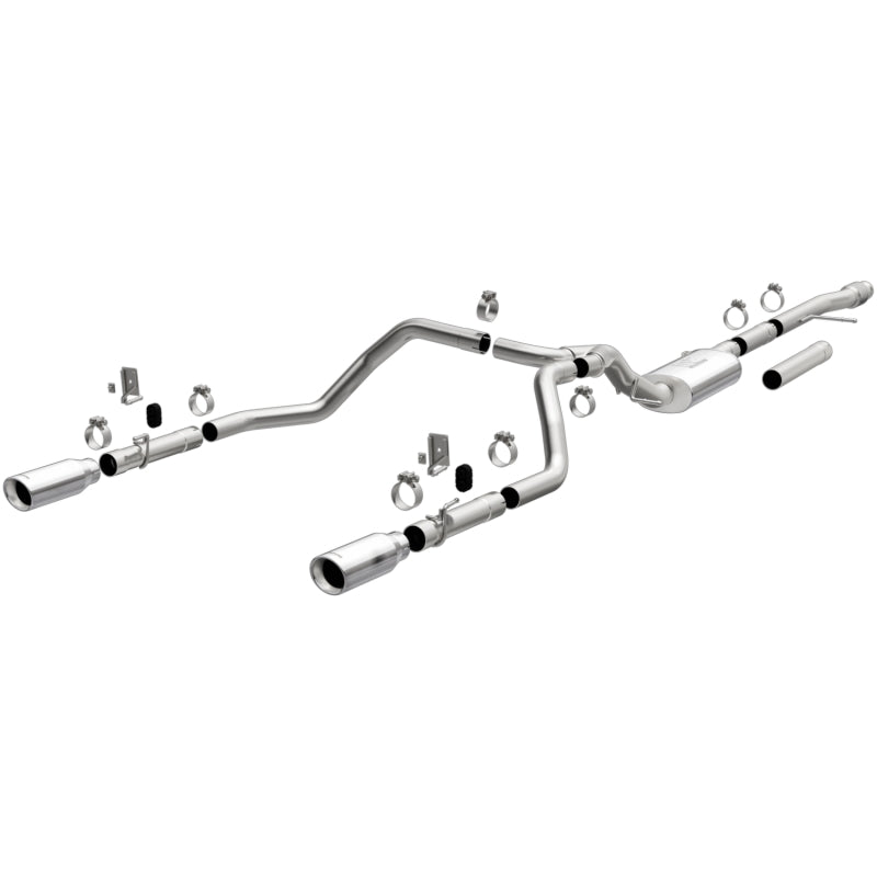 MagnaFlow 2019 Chevy Silverado 1500 V8 5.3L/V6 4.3 Street Series Dual Exit Exhaust w/ Polished Tips -  Shop now at Performance Car Parts