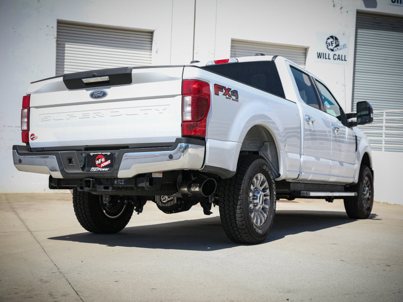 aFe Apollo GT Series 3-1/2in 409 SS Axle-Back Exhaust 17-20 Ford F-250/F-350 6.2/7.3L w/ Black Tips -  Shop now at Performance Car Parts