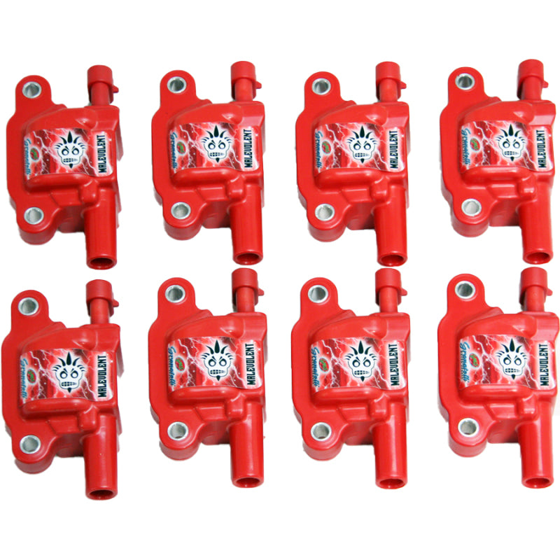 Granatelli 05-17 GM LS LS1/LS2/LS3/LS4/LS5/LS6/LS7/LS9/LSA Malevolent Coil Packs - Red (Set of 8) -  Shop now at Performance Car Parts