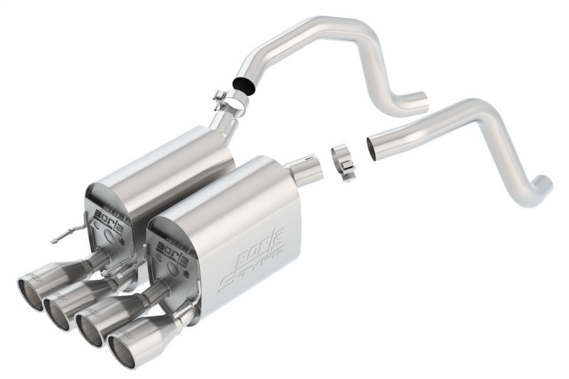 Borla 05-08 Corvette Coupe/Conv 6.0L/6.2L 8cyl AT/MT 6spd S-Type II SS Exhaust (rear section only) - Performance Car Parts
