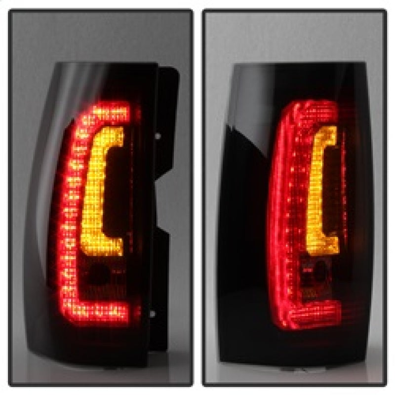 Spyder Chevy Suburban 07-14 V2 - LED Tail Lights - Black Smoke ALT-YD-CSUB07V2-LED-BSM