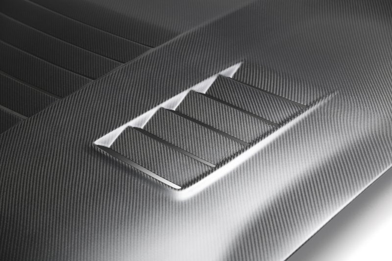 Anderson Composites 15-19 Ford Mustang Shelby GT350 Type-CR Double Sided Carbon Fiber Hood -  Shop now at Performance Car Parts