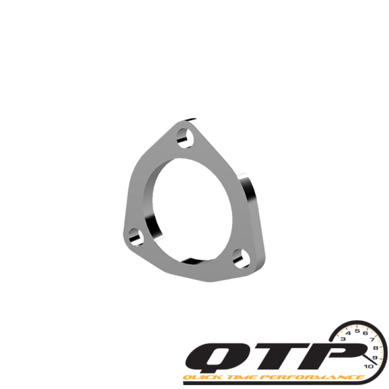 QTP 2.5in Weld-On QTEC 3 Bolt Flange -  Shop now at Performance Car Parts