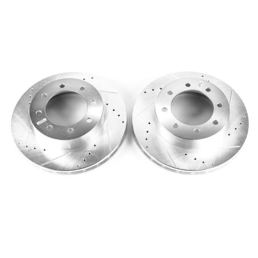 Power Stop 00-04 Ford F-550 Super Duty Front Drilled & Slotted Rotor - Pair -  Shop now at Performance Car Parts