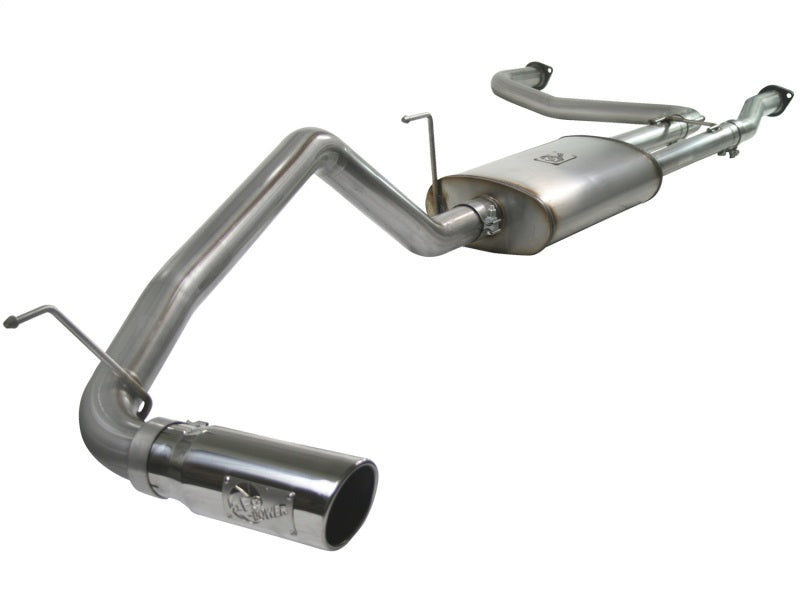 aFe MACHForce XP Exhaust Cat-Back 2.5/3in SS-409 w/ Polished Tip 04-12 Nissan Titan V8 5.6L -  Shop now at Performance Car Parts