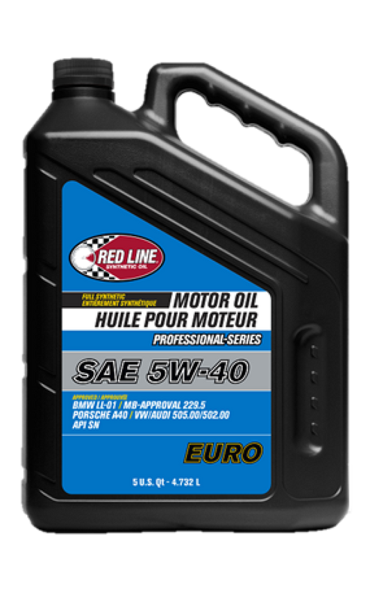 Red Line Pro-Series Euro 5W40 Motor Oil - 5 Quart -  Shop now at Performance Car Parts