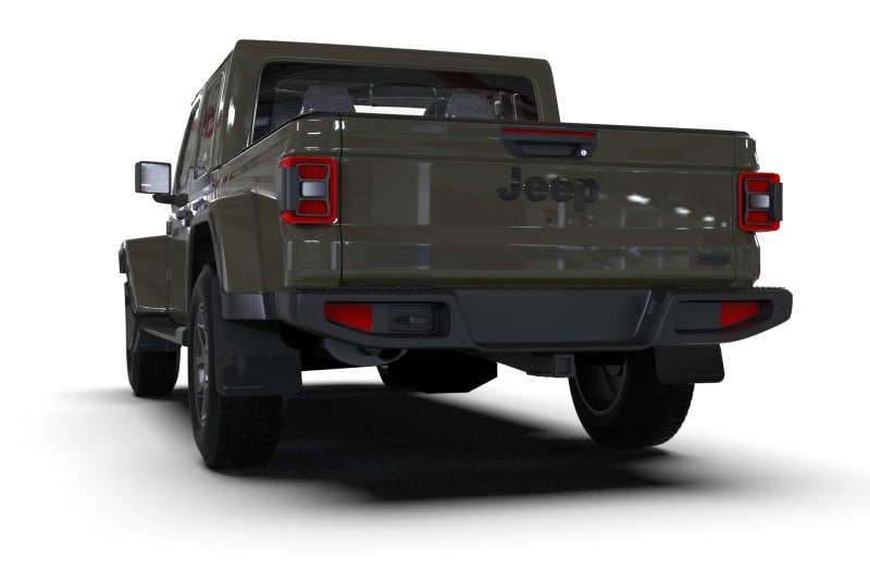 Rally Armor 19-23 Jeep JT Gladiator Mojave/Rubicon Black Mud Flap w/ Metallic Black Logo -  Shop now at Performance Car Parts