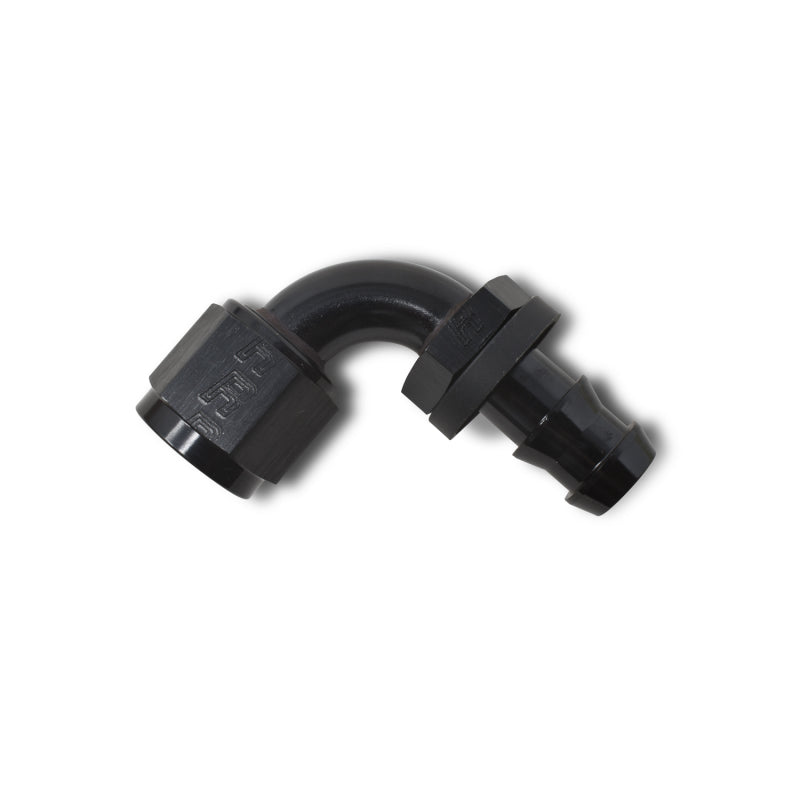Russell Performance -8 AN Twist-Lok 90 Degree Hose End (Black) -  Shop now at Performance Car Parts