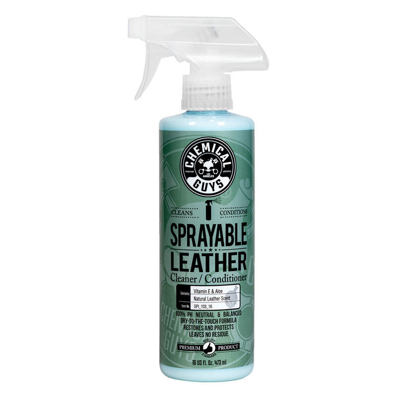 Chemical Guys Sprayable Leather Cleaner & Conditioner In One - 16oz -  Shop now at Performance Car Parts