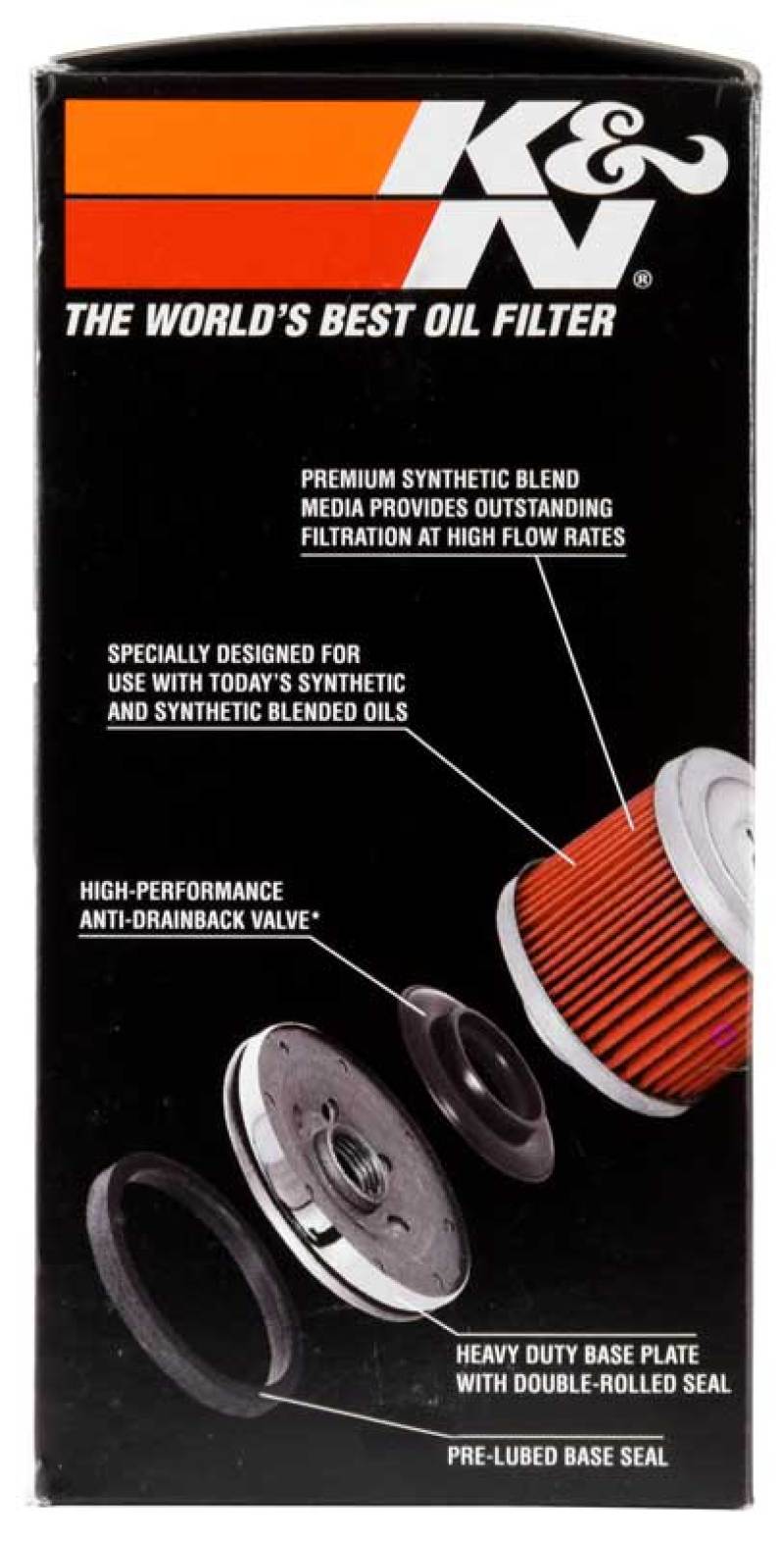K&N Oil Filter 80-98 Harley Davidson FXB/FXD?FXDB/FXDC/FXDL/FXDS/FXDWG - 3in OD x 5.969in Height -  Shop now at Performance Car Parts