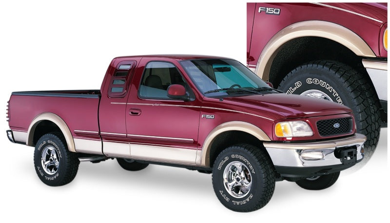 Bushwacker 97-03 Ford F-150 Extend-A-Fender Style Flares 2pc - Black -  Shop now at Performance Car Parts