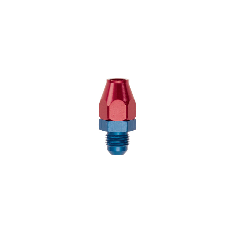 Russell Performance Red/Blue -6 AN Male 37 Degree to 3/8in Aluminum Tube -  Shop now at Performance Car Parts