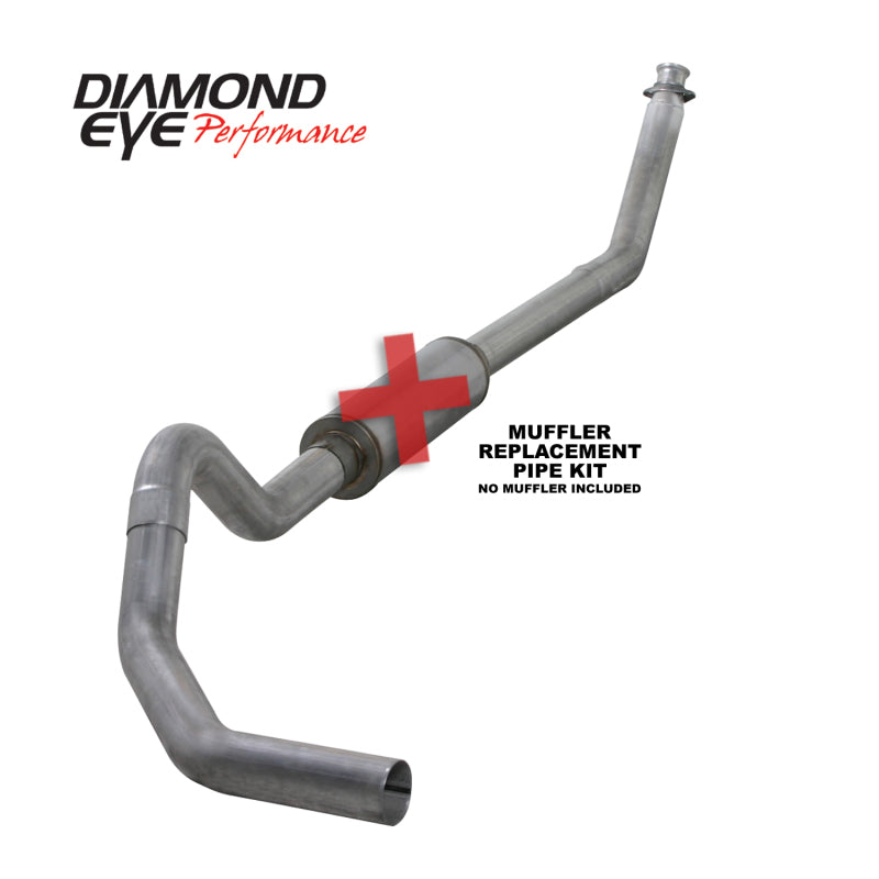 Diamond Eye KIT 4in TB MFLR RPLCMENT PIPE SGL AL: 98.5 - 02 DODGE CUMMINS 5.9L -  Shop now at Performance Car Parts