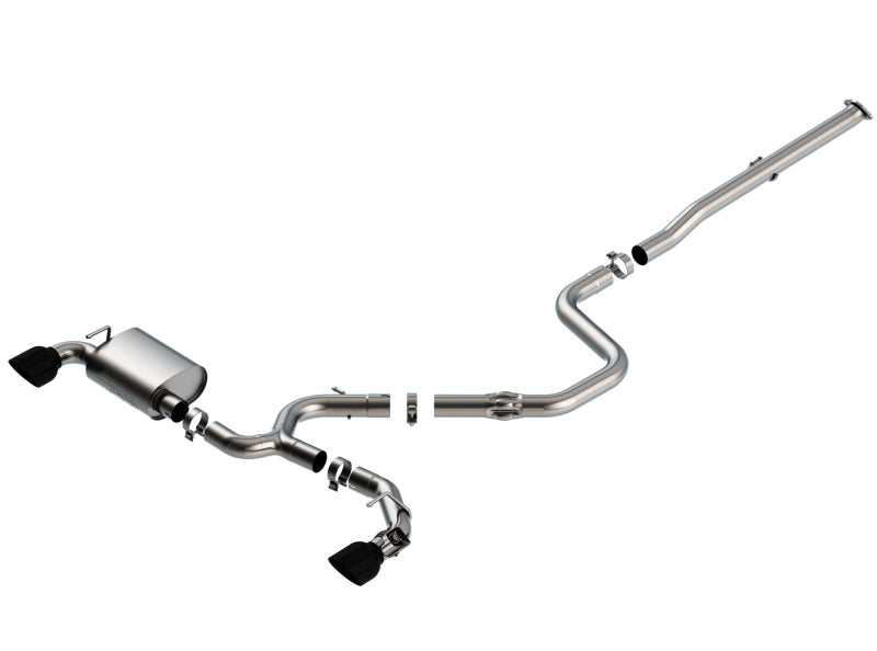 Borla 19-20 Hyundai Veloster N 2.0L I4 MT FWD 2DR 3in ATAK CatBack Exhaust w/ Black Chrome Tips -  Shop now at Performance Car Parts