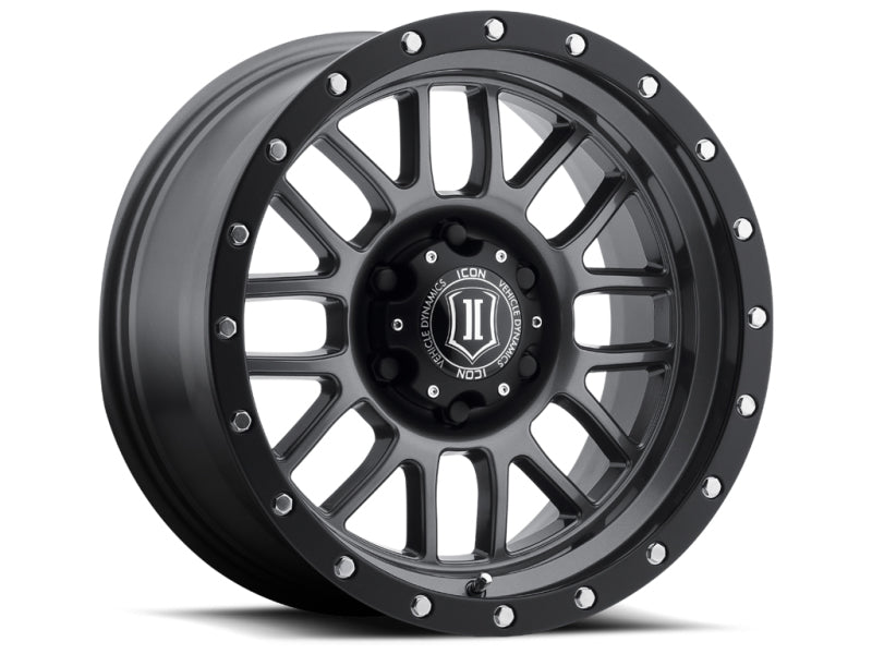 ICON Alpha 17x8.5 5x5 0mm Offset 4.75in BS 71.5mm Bore Gun Metal Wheel -  Shop now at Performance Car Parts