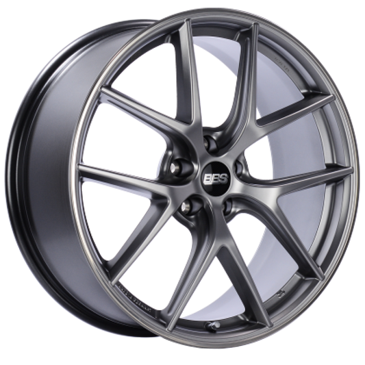 BBS CI-R 19x9.5 5x120 ET25 Platinum Silver Polished Rim Protector Wheel -82mm PFS/Clip Required - Performance Car Parts