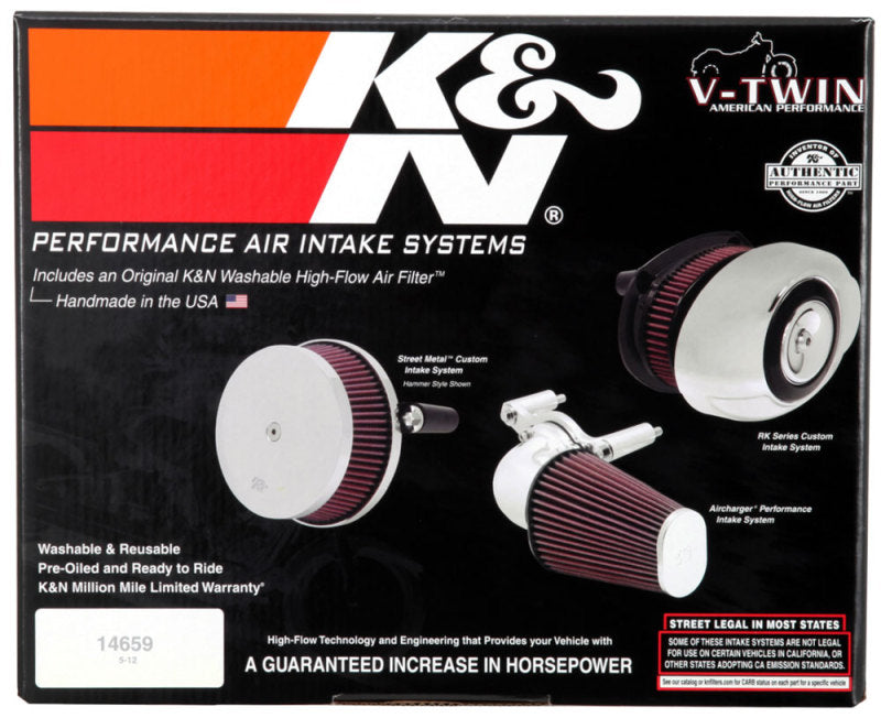 K&N 07-10 Harley Davidson XL Aircharger Performance Intake -  Shop now at Performance Car Parts