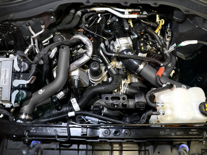 aFe 20-23 Ford Explorer ST V6 3.0L (tt) BladeRunner Aluminum Hot and Cold Charge Pipe Kit - Black -  Shop now at Performance Car Parts