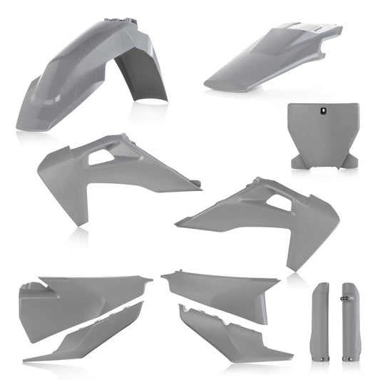 Acerbis 19-22 Husqvarna 125-450 TC/ FX/ FC/2019 TX300/ 20-22 TX300i Full Plastic Kit - Gray -  Shop now at Performance Car Parts