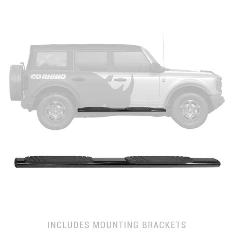 Go Rhino 4in OE Xtreme SideSteps - Textured Black - 71in -  Shop now at Performance Car Parts