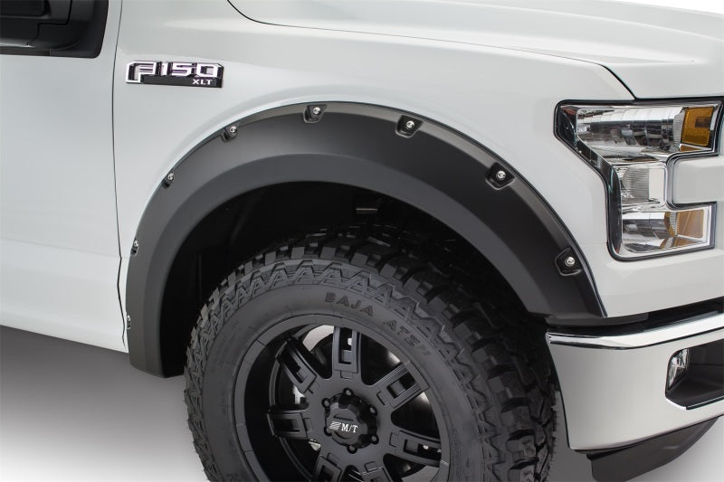 Bushwacker 15-17 Ford F-150 Styleside Pocket Style Flares 4pc 67.1/78.9/97.6in Bed - Black -  Shop now at Performance Car Parts