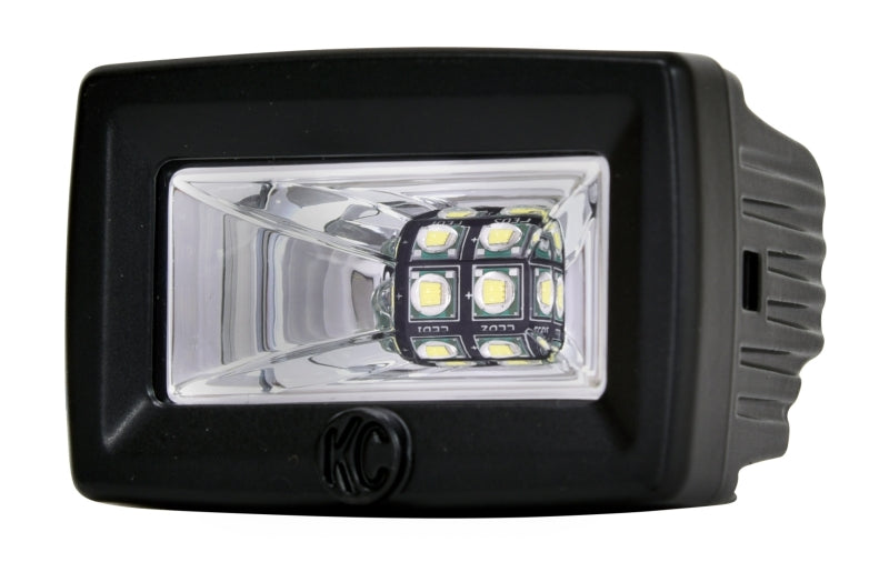 KC HiLiTES C-Series C2 LED 2in. Backup Area Flood Light 20w (Pair Pack System) - Black -  Shop now at Performance Car Parts